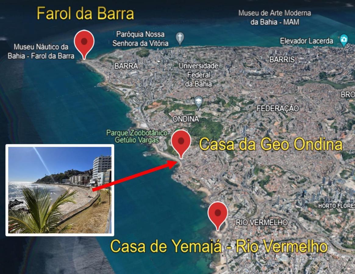 Casas Da Geo Ondina - Apto Ondina - Frente De Praia Salvador Kültér fotó